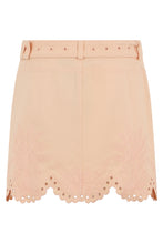 Load image into Gallery viewer, Short denim skirt with perforations

