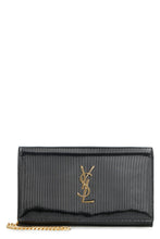 Load image into Gallery viewer, Leather clutch with logo
