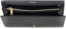 Load image into Gallery viewer, Leather clutch with logo
