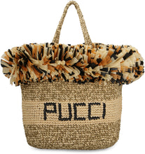 Carica l'immagine nel visualizzatore di Gallery, Tote bag in rafia con frange
