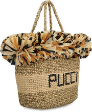 Carica l'immagine nel visualizzatore di Gallery, Tote bag in rafia con frange
