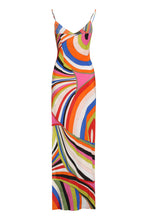 Load image into Gallery viewer, Printed silk long dress

