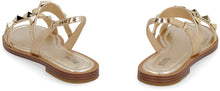 Carica l'immagine nel visualizzatore di Gallery, Sandali flat Wren in pelle metallizzata
