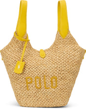 Carica l'immagine nel visualizzatore di Gallery, Tote Polo Play in Raffia e Pelle
