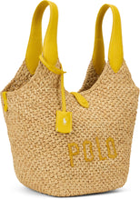 Carica l'immagine nel visualizzatore di Gallery, Tote Polo Play in Raffia e Pelle
