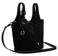 Carica l'immagine nel visualizzatore di Gallery, Borsa a tracolla in suede con logo ricamato
