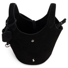 Carica l'immagine nel visualizzatore di Gallery, Borsa a tracolla in suede con logo ricamato
