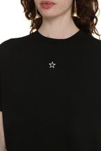 Carica l'immagine nel visualizzatore di Gallery, T-shirt in cotone con stella ricamata
