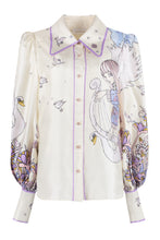 Carica l'immagine nel visualizzatore di Gallery, Camicia Celestial Blouson in seta stampata
