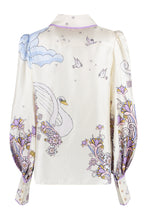 Carica l'immagine nel visualizzatore di Gallery, Camicia Celestial Blouson in seta stampata

