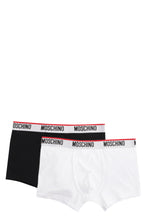 Carica l'immagine nel visualizzatore di Gallery, Set da due boxer in cotone con banda elastica logata

