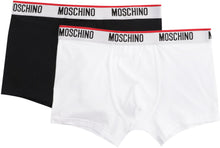 Carica l'immagine nel visualizzatore di Gallery, Set da due boxer in cotone con banda elastica logata
