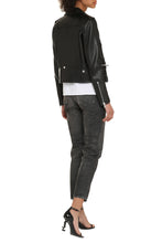 Carica l'immagine nel visualizzatore di Gallery, Giacca biker in pelle
