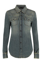 Carica l'immagine nel visualizzatore di Gallery, Camicia in denim stile Western
