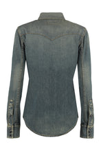 Carica l'immagine nel visualizzatore di Gallery, Camicia in denim stile Western
