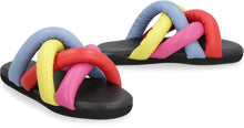 Carica l&#39;immagine nel visualizzatore di Gallery, 1 Moncler JW Anderson - Slides JBraided in pelle
