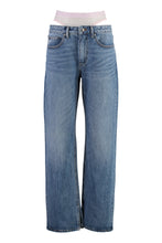 Carica l'immagine nel visualizzatore di Gallery, Jeans straight leg a 5 tasche
