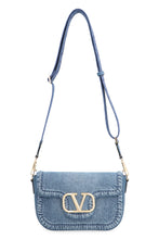 Carica l'immagine nel visualizzatore di Gallery, Valentino Garavani - Borsa a spalla Alltime in denim
