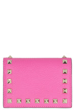 Load image into Gallery viewer, Valentino Garavani - Rockstud small leather flap-over wallet
