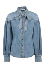 Load image into Gallery viewer, Denim blouse
