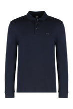 Load image into Gallery viewer, Long sleeve cotton polo shirt
