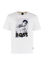 Carica l'immagine nel visualizzatore di Gallery, BOSS x Muhammad Ali - T-shirt in cotone con stampa

