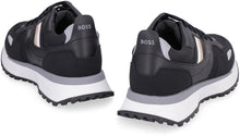 Load image into Gallery viewer, Leather and fabric low-top sneakers
