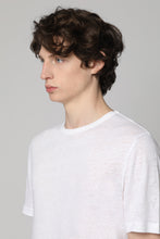 Load image into Gallery viewer, Linen crew-neck T-shirt
