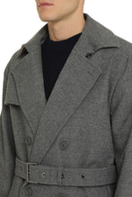 Load image into Gallery viewer, Flannel trench coat

