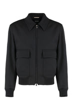 Load image into Gallery viewer, wool blend bomber jacket
