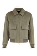 Carica l'immagine nel visualizzatore di Gallery, Giubbotto relaxed fit in misto alpaca
