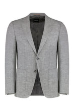 Load image into Gallery viewer, Single-breasted jacket in mixed cotton
