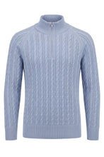 Carica l'immagine nel visualizzatore di Gallery, Maglione in lana e cashmere con collo a zip
