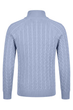 Carica l'immagine nel visualizzatore di Gallery, Maglione in lana e cashmere con collo a zip

