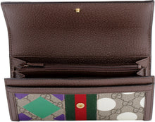 Carica l'immagine nel visualizzatore di Gallery, Portafoglio continental Ophidia GG stampato
