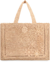 Carica l'immagine nel visualizzatore di Gallery, Tote bag Floral in rafia
