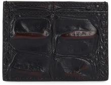 Load image into Gallery viewer, Leather Card Holder with Metallic Logo
