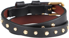 Carica l'immagine nel visualizzatore di Gallery, Bracciale doppio giro in pelle con pendente Skull
