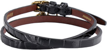 Carica l'immagine nel visualizzatore di Gallery, Bracciale in pelle con pendente logato e teschio
