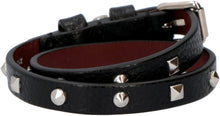 Carica l'immagine nel visualizzatore di Gallery, Bracciale in pelle con medaglione e teschio
