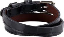 Carica l'immagine nel visualizzatore di Gallery, Bracciale in pelle con medaglione e teschio
