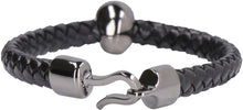 Carica l'immagine nel visualizzatore di Gallery, Bracciale Skull in pelle intrecciata
