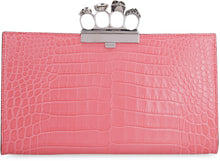 Carica l'immagine nel visualizzatore di Gallery, Clutch in pelle stampa coccodrillo
