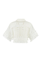 Load image into Gallery viewer, Cropped linen shirt
