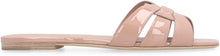 Load image into Gallery viewer, Tribute patent leather sandals
