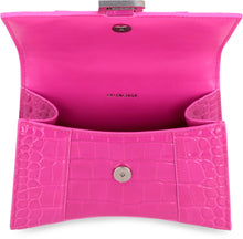 Carica l'immagine nel visualizzatore di Gallery, Borsa Hourglass XS in pelle stampa coccodrillo
