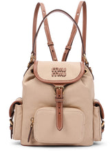 Load image into Gallery viewer, Canvas and leather backpack
