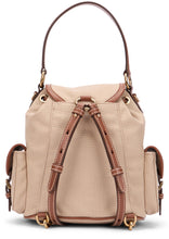 Load image into Gallery viewer, Canvas and leather backpack
