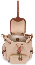 Load image into Gallery viewer, Canvas and leather backpack
