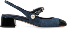 Load image into Gallery viewer, Denim slingback
